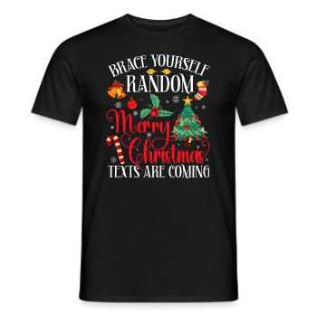 See yourself together, accidental happy - Men's T-Shirt - black - Front - AI Model Male 178 light (178cm)