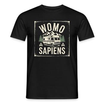 Womo Sapiens - Männer T-Shirt - Schwarz - Vorne - AI Model Male 178 light (178cm)
