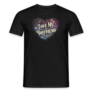 Ich Liebe Meinen Freund Alles Gute Zum - Männer T-Shirt - Schwarz - Vorne - AI Model Male 178 light (178cm)