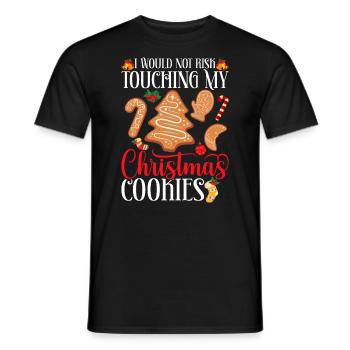 Ce n’est pas accumuler quand ce sont des biscuits de Noël - T-shirt homme - noir - Devant - AI Model Male 178 light (178cm)