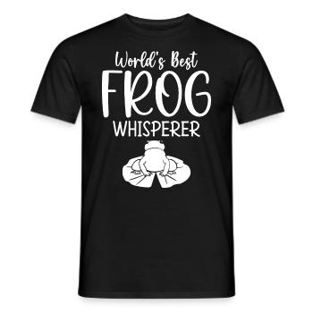 Weltbester Froschflüsterer-experte Für - Männer T-Shirt - Schwarz - Vorne - AI Model Male 178 light (178cm)