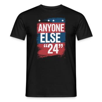 Anyone Else Election 2024 - Männer T-Shirt - Schwarz - Vorne - AI Model Male 178 light (178cm)