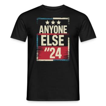 Anyone Else Election 2024 - Männer T-Shirt - Schwarz - Vorne - AI Model Male 178 light (178cm)