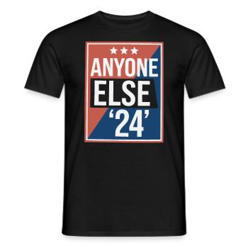 Anyone Else Election 2024 - Männer T-Shirt - Schwarz - Vorne - AI Model Male 178 light (178cm)