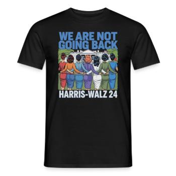 Nous ne reviendrons pas en arrière Harris-Walz 2024 Politique - T-shirt homme - noir - Devant - AI Model Male 178 light (178cm)