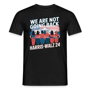 Nous ne reviendrons pas en arrière Harris-Walz 2024 Politique - T-shirt homme - noir - Devant - AI Model Male 178 light (178cm)