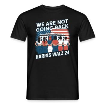 Nous ne reviendrons pas en arrière Harris-Walz 2024 Politique - T-shirt homme - noir - Devant - AI Model Male 178 light (178cm)