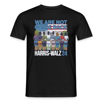 Nous ne reviendrons pas en arrière Harris-Walz 2024 Politique - T-shirt homme - noir - Devant - AI Model Male 178 light (178cm)