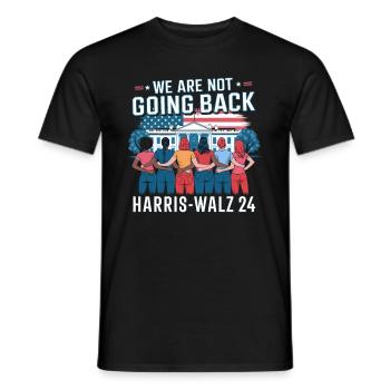 Nous ne reviendrons pas en arrière Harris-Walz 2024 Politique - T-shirt homme - noir - Devant - AI Model Male 178 light (178cm)