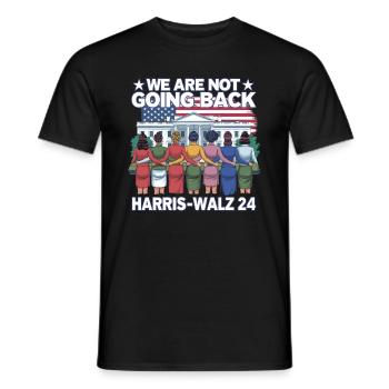 Nous ne reviendrons pas en arrière Harris-Walz 2024 Politique - T-shirt homme - noir - Devant - AI Model Male 178 light (178cm)