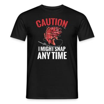 Angeln Könnte Ich Jederzeit Schnappen - Männer T-Shirt - Schwarz - Vorne - AI Model Male 178 light (178cm)
