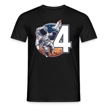 5th Birthday Astronaut Space Adventure for Boys - Männer T-Shirt - Schwarz - Vorne - AI Model Male 178 light (178cm)
