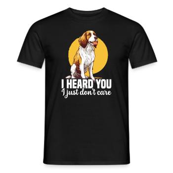 Chien, je t’ai entendu, c’est facile pour moi - T-shirt homme - noir - Devant - AI Model Male 178 light (178cm)