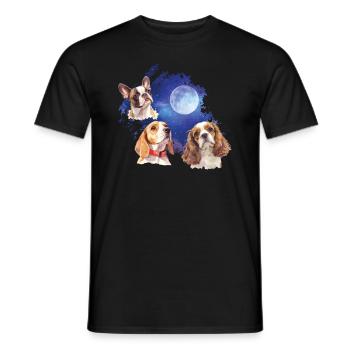 Apportez du style avec notre Cool Dog - T-shirt homme - noir - Devant - AI Model Male 178 light (178cm)