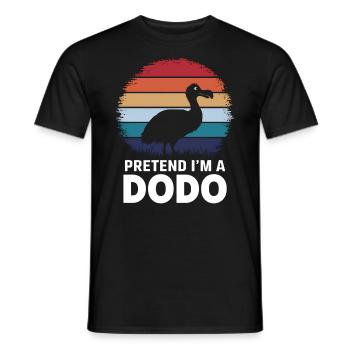 Dodo Dire Dodo Oiseau Drôle Dodo Cadeau - T-shirt homme - noir - Devant - AI Model Male 178 light (178cm)