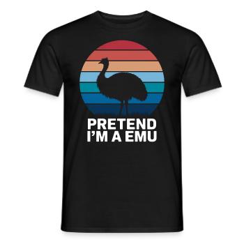 Emu Saying Australia Emus Funny Emu Gift - Men's T-Shirt - black - Front - AI Model Male 178 light (178cm)