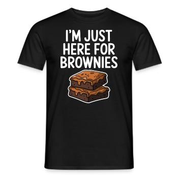 Brownies Spruch Gebäck Lustiges Brownie Geschenk - Männer T-Shirt - Schwarz - Vorne - AI Model Male 178 light (178cm)