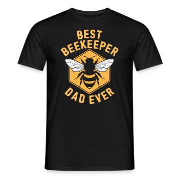 Beekeeper Saying Beekeeping Bee Funny Beekeeper Gift - Men's T-Shirt - black - Front - AI Model Male 178 light (178cm)