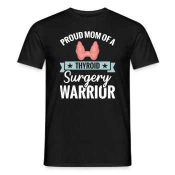 fière mère d’un guerrier d’un - T-shirt homme - noir - Devant - AI Model Male 178 light (178cm)