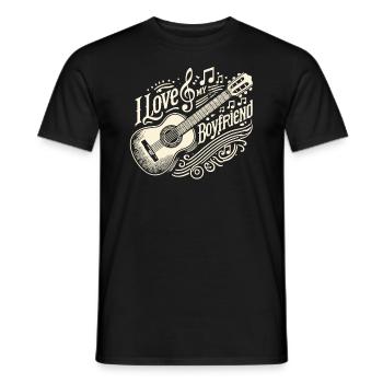 J’aime mon copain - T-shirt homme - noir - Devant - AI Model Male 178 light (178cm)