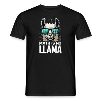 Mathe Ist Kein Lama-design - Männer T-Shirt - Schwarz - Vorne - AI Model Male 178 light (178cm)