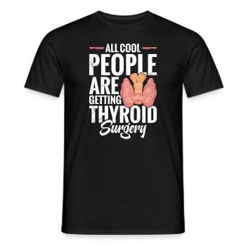 Toutes les personnes cool Thyroïde Noperatio - T-shirt homme - noir - Devant - AI Model Male 178 light (178cm)