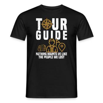 Voyager et avoir des connaissances ne fait pas de vous cela - T-shirt homme - noir - Devant - AI Model Male 178 light (178cm)