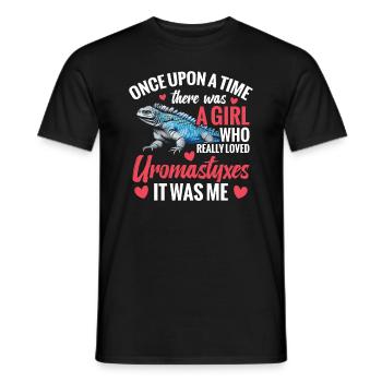 Il était une fois une fille qui aimait vraiment - T-shirt homme - noir - Devant - AI Model Male 178 light (178cm)
