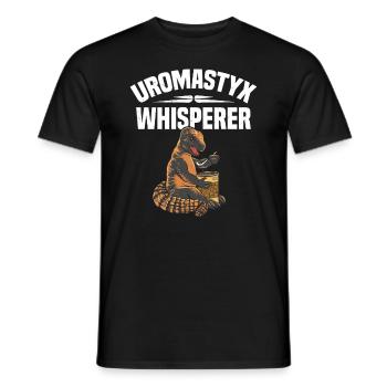 Crazy Uromastyx Whisperer - Men's T-Shirt - black - Front - AI Model Male 178 light (178cm)