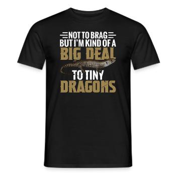 Je ne veux pas me vanter, mais je suis un gros problème - T-shirt homme - noir - Devant - AI Model Male 178 light (178cm)