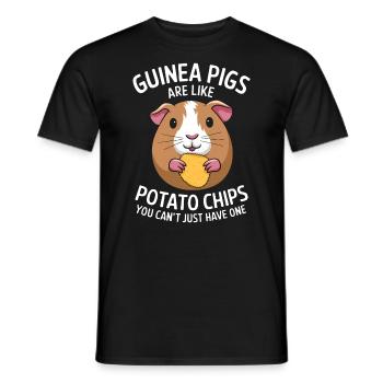 Dicton de cochon d’Inde, Cadeau de cochon d’Inde - T-shirt homme - noir - Devant - AI Model Male 178 light (178cm)