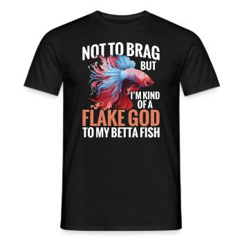 Je ne veux pas me vanter, mais je suis un peu - T-shirt homme - noir - Devant - AI Model Male 178 light (178cm)