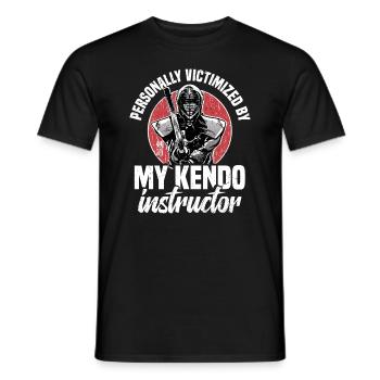 Victime personnelle de mon professeur de kendo - T-shirt homme - noir - Devant - AI Model Male 178 light (178cm)