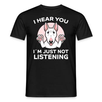Bullterrier Spruch Lustiges Bullterrier Geschenk - Männer T-Shirt - Schwarz - Vorne - AI Model Male 178 light (178cm)