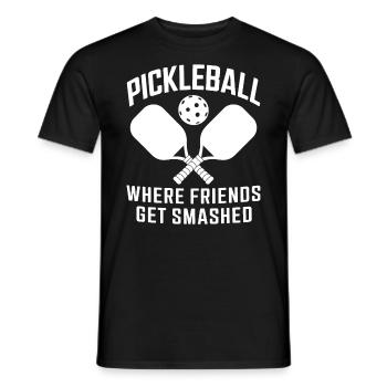 Pickleball Saying Funny Pickleball Gift - Men's T-Shirt - black - Front - AI Model Male 178 light (178cm)
