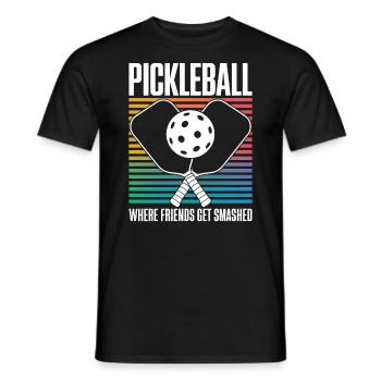 Pickleball Saying Funny Pickleball Gift - Men's T-Shirt - black - Front - AI Model Male 178 light (178cm)