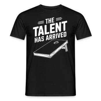 Cornhole Spruch Lustiges Cornhole Geschenk - Männer T-Shirt - Schwarz - Vorne - AI Model Male 178 light (178cm)