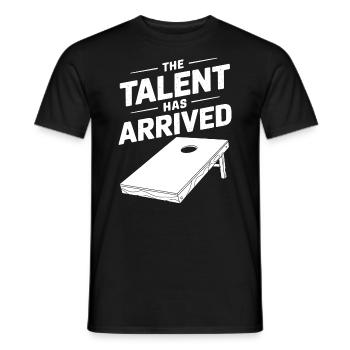 Cornhole Spruch Lustiges Cornhole Geschenk - Männer T-Shirt - Schwarz - Vorne - AI Model Male 178 light (178cm)