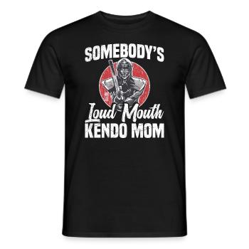 Someone's Loud Mom, Kendo-mama - Men's T-Shirt - black - Front - AI Model Male 178 light (178cm)