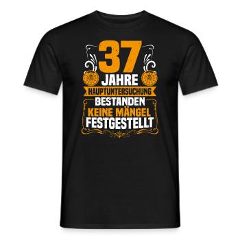 37 Jahre Hauptuntersuchung 37. Geburtstag - Männer T-Shirt - Schwarz - Vorne - AI Model Male 178 light (178cm)