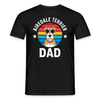 Airedale Terrier Saying, Airedale Terrier Gift - Men's T-Shirt - black - Front - AI Model Male 178 light (178cm)