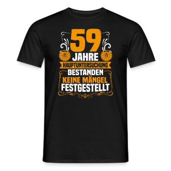 59 Jahre Hauptuntersuchung 59. Geburtstag - Männer T-Shirt - Schwarz - Vorne - AI Model Male 178 light (178cm)