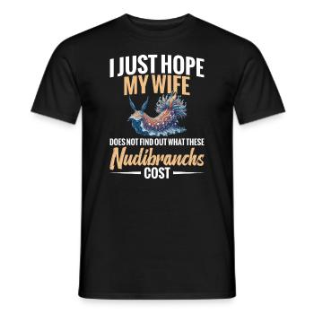 Ich Hoffe Nur, Dass Meine Frau Nicht Herausfindet, - Männer T-Shirt - Schwarz - Vorne - AI Model Male 178 light (178cm)