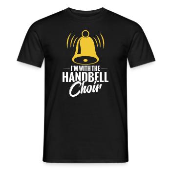Je suis avec le chœur de cloches à main - T-shirt homme - noir - Devant - AI Model Male 178 light (178cm)