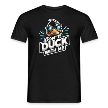 Cool duck, ne duck pas avec moi - T-shirt homme - noir - Devant - AI Model Male 178 light (178cm)