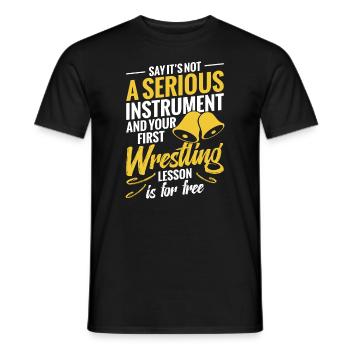 Sagen Sie, Es Ist Kein Ernsthaftes Instrument Und - Männer T-Shirt - Schwarz - Vorne - AI Model Male 178 light (178cm)