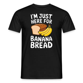 Banana Bread Saying Funny Banana Bread Gift - Men's T-Shirt - black - Front - AI Model Male 178 light (178cm)