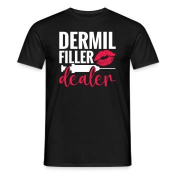 Cosmetic Nurse Dermil Filler Dealer - Männer T-Shirt - Schwarz - Vorne - AI Model Male 178 light (178cm)