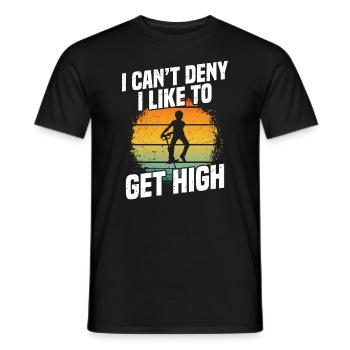 pogo stick "I can't deny that I like - Men's T-Shirt - black - Front - AI Model Male 178 light (178cm)