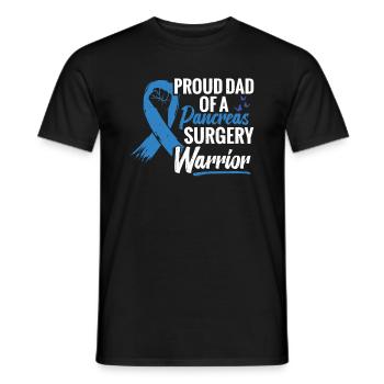 Stolzer Vater Eines Kriegers Der - Männer T-Shirt - Schwarz - Vorne - AI Model Male 178 light (178cm)